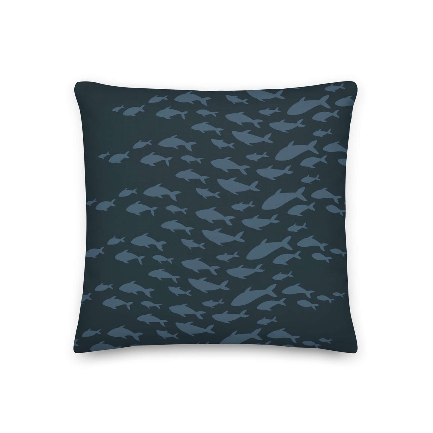 Emma Blue Ocean Wave Pillow