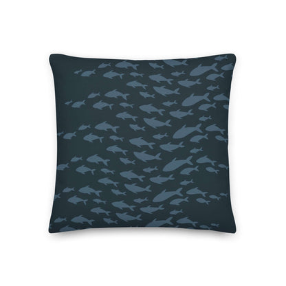 Emma Blue Ocean Wave Pillow