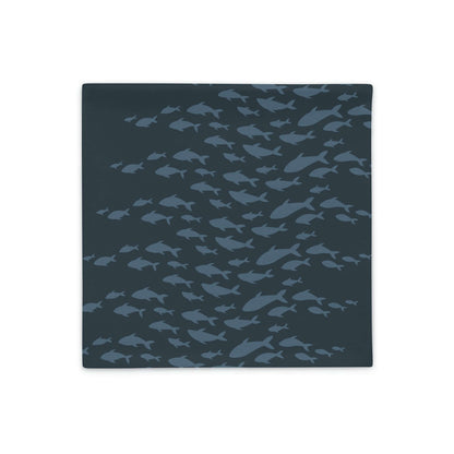 Emma Blue Ocean Wave Pillow