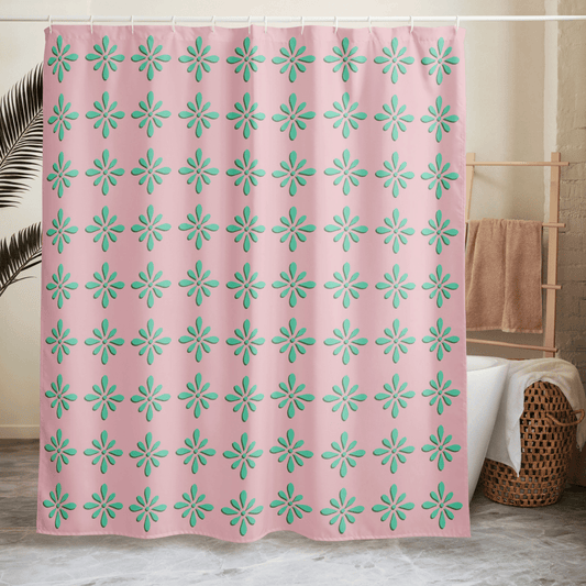 Zia Whimsical Floral Shower Curtain