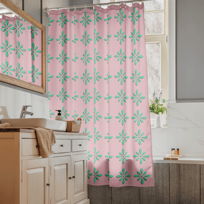 Zia Whimsical Floral Shower Curtain