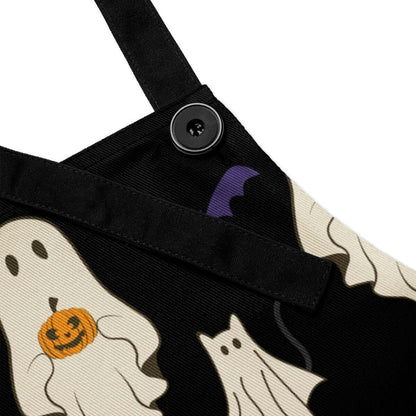 Vincent Ghostly Halloween Kitchen Apron