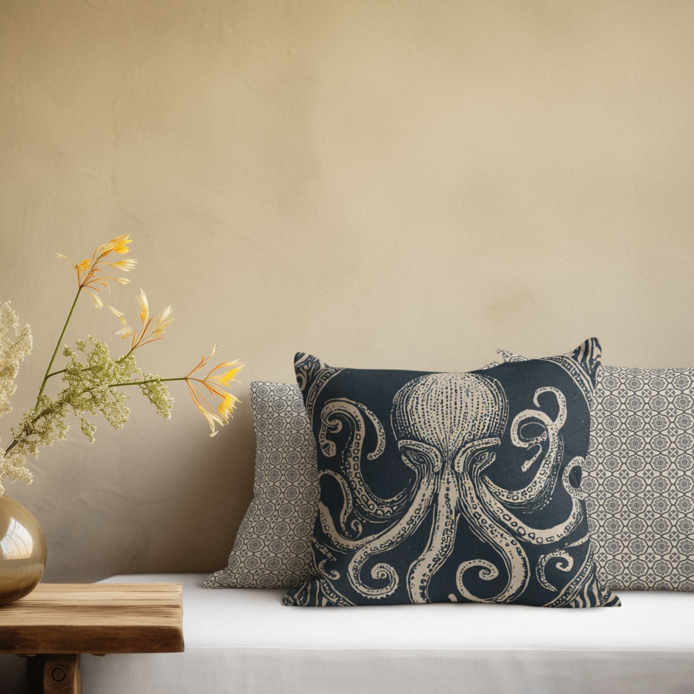 Crawford Vintage Nautical Pillow
