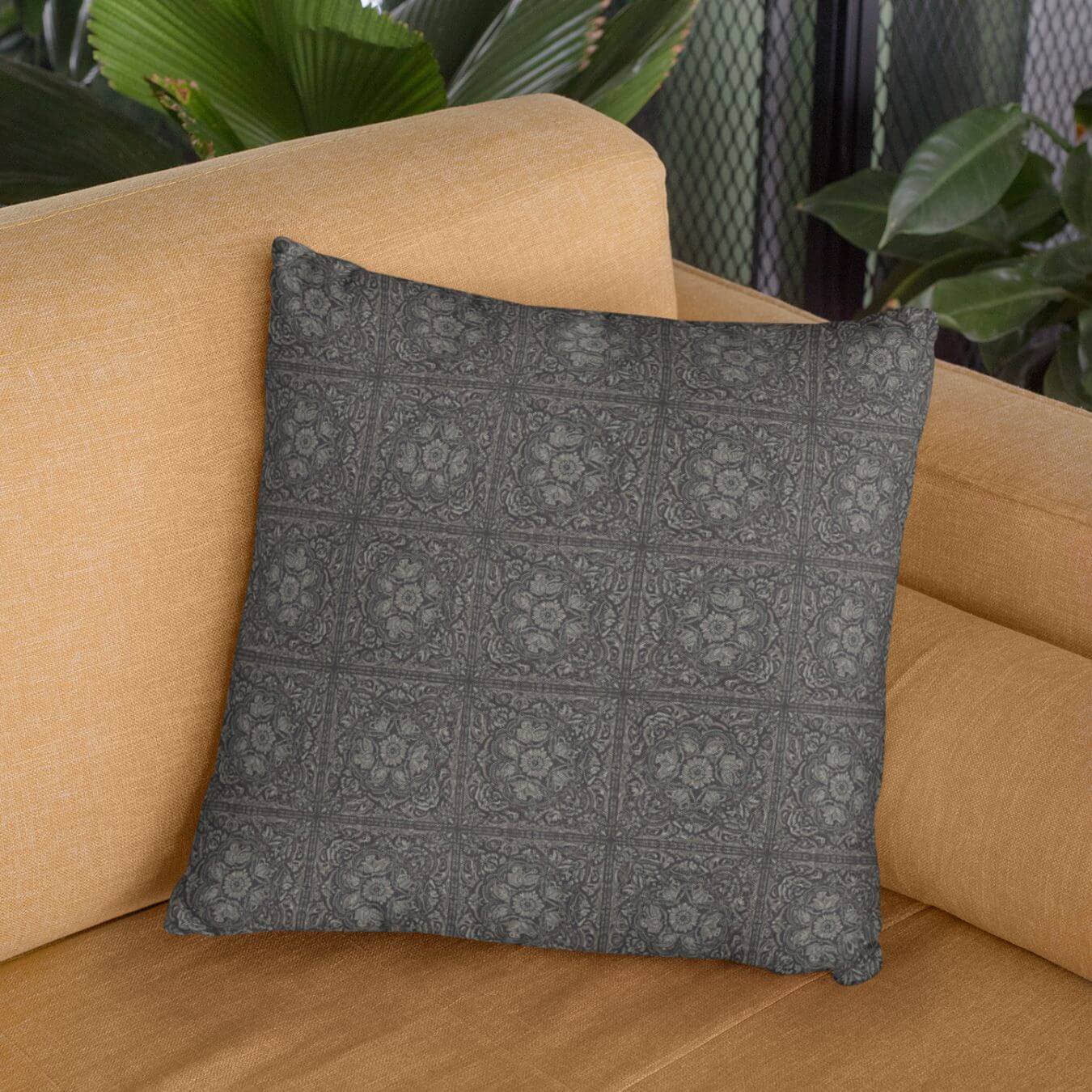 Rich Rustic Floral Pillow