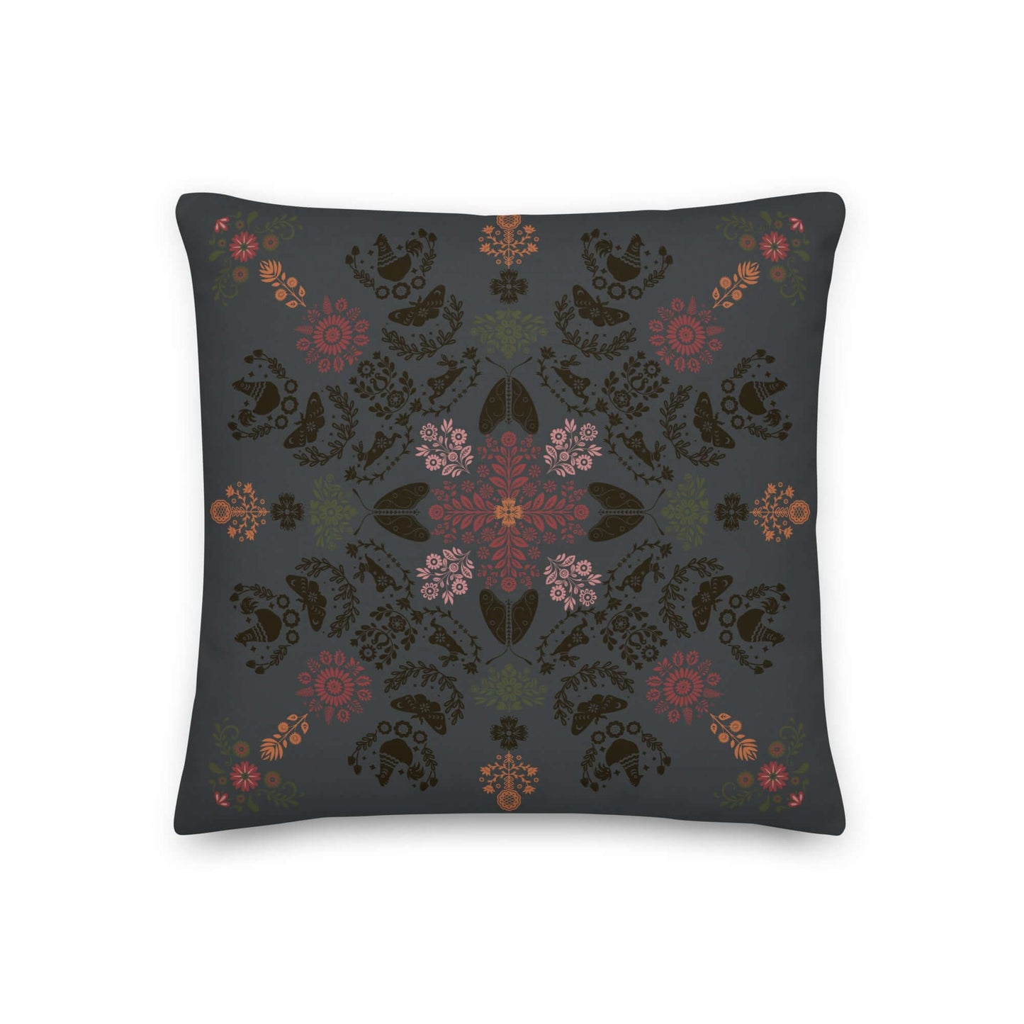 The Angela linen polyester throw pillow