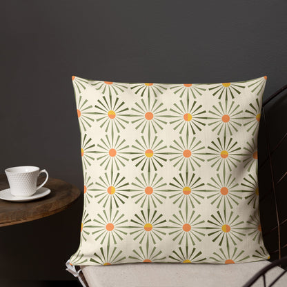 The Asher decorative throw pillow is a little beauty that brings cottage vibes to any space with its folk inspired floral pattern and linen-polyester material.