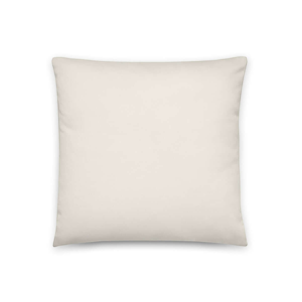 The backside of the Baxter garden bunny throw pillow is a soft white that matches the front of the pillow.