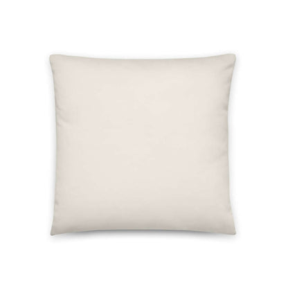 The backside of the Baxter garden bunny throw pillow is a soft white that matches the front of the pillow.
