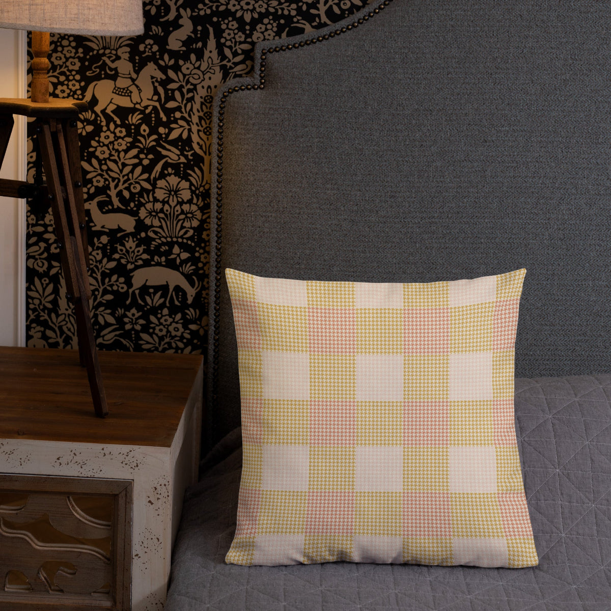 The Clara throw pillow for bed, couch, or kitchen. Add a bit of whimsy to your space.
