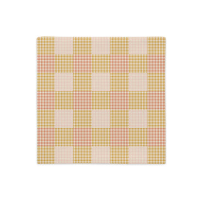 The colorful Clara throw pillow cover in linen polyester 18-inch option