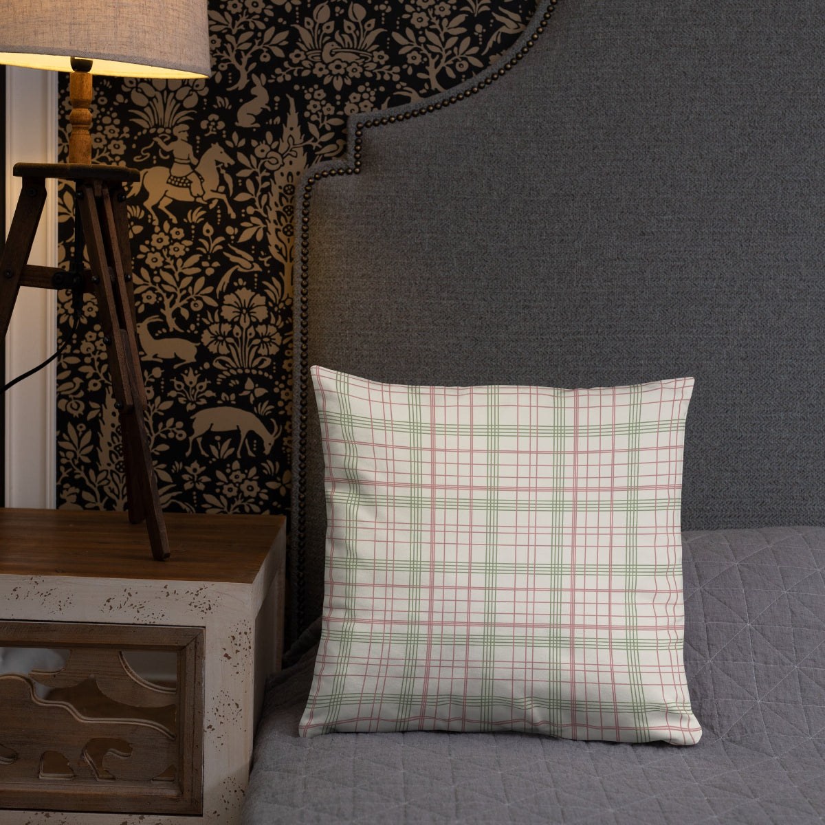 The Edwin pillow adds a cozy vibe to bedroom home decor