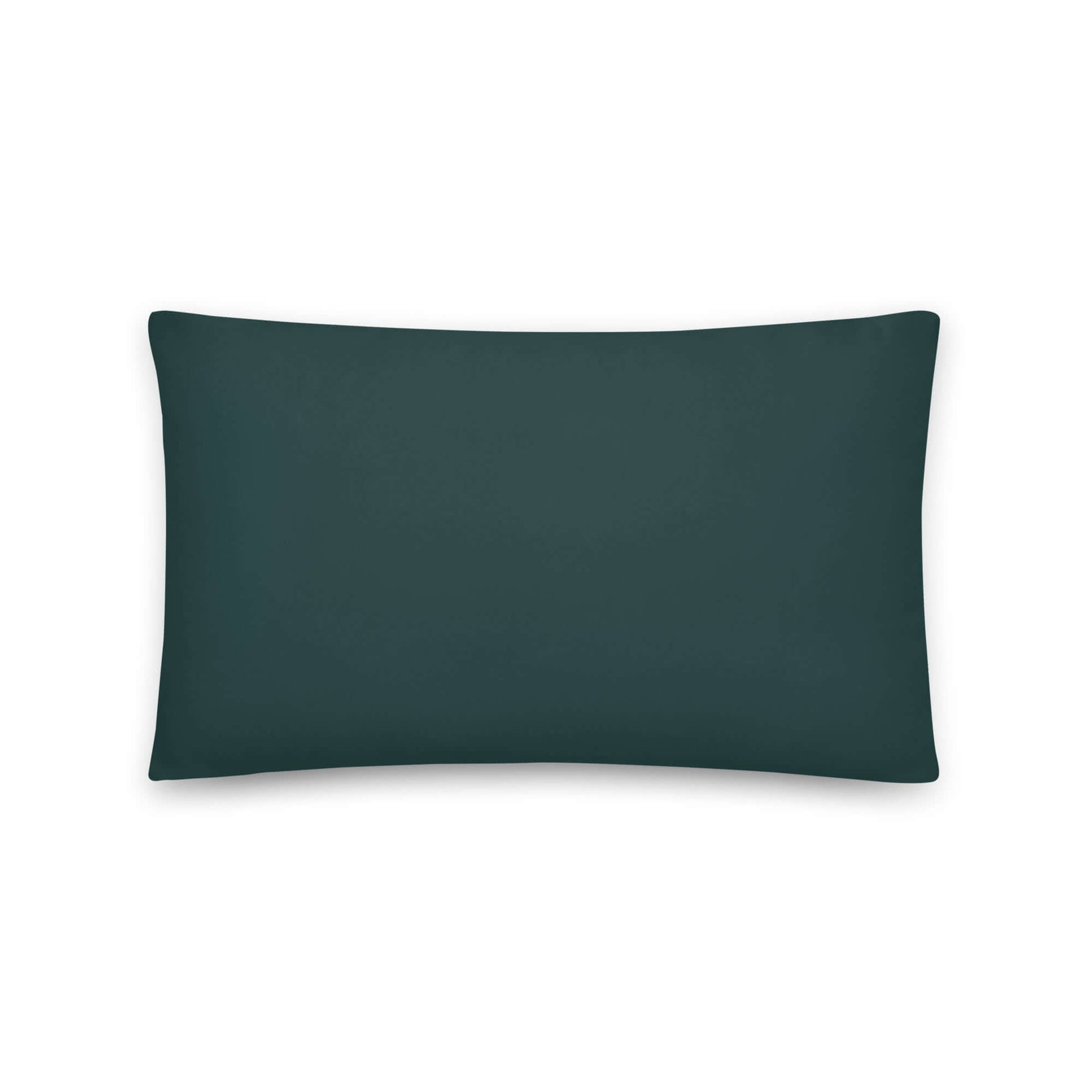 The Glen pastel plaid pattern lumbar throw pillow shown from the back.