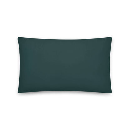 The Glen pastel plaid pattern lumbar throw pillow shown from the back.