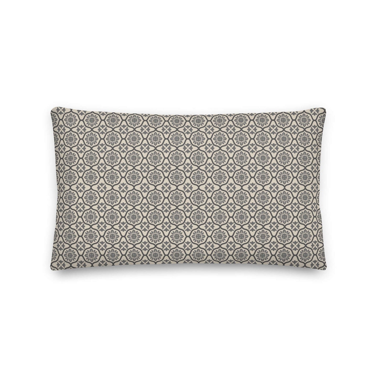 Product mockup for the Nina lumbar linen polyester throw pillow.