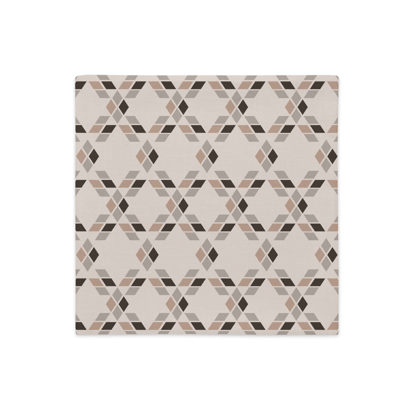 Saige rustic stars pillow cover is showcased against a white background for details