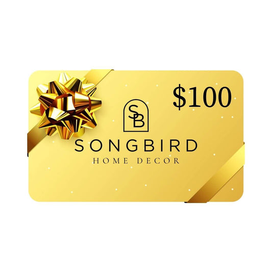 Songbird Home Decor $100 gift card visual representation