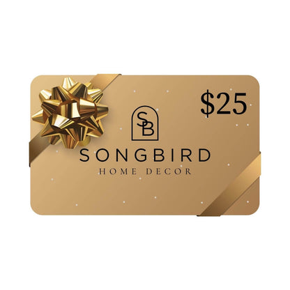 Songbird Home Decor $25 gift card visual representation