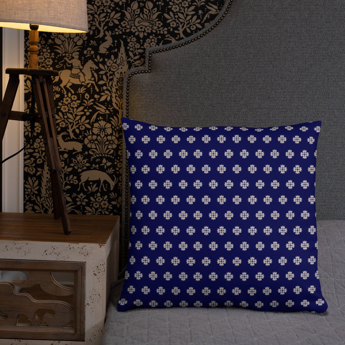 Bert Floral Pattern Pillow