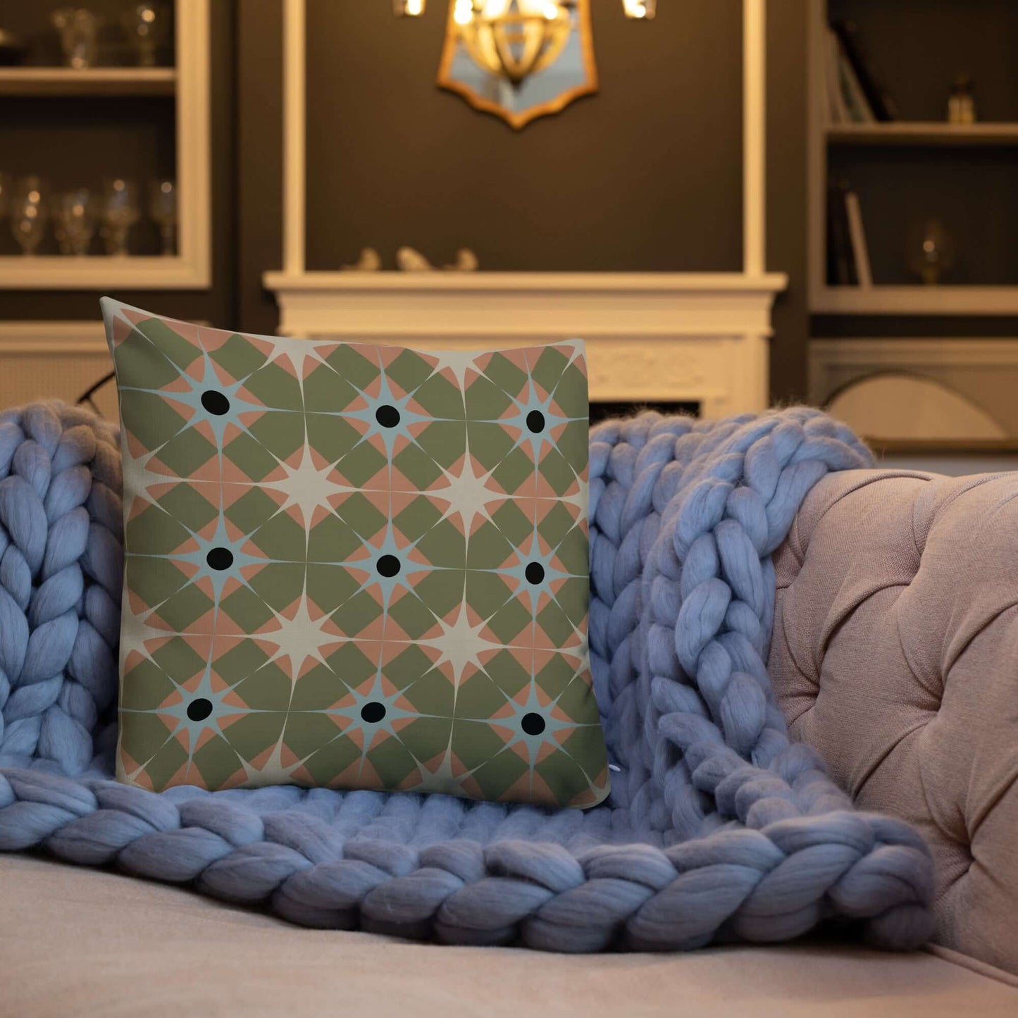 Pepper Mid-Century Stars Pillow