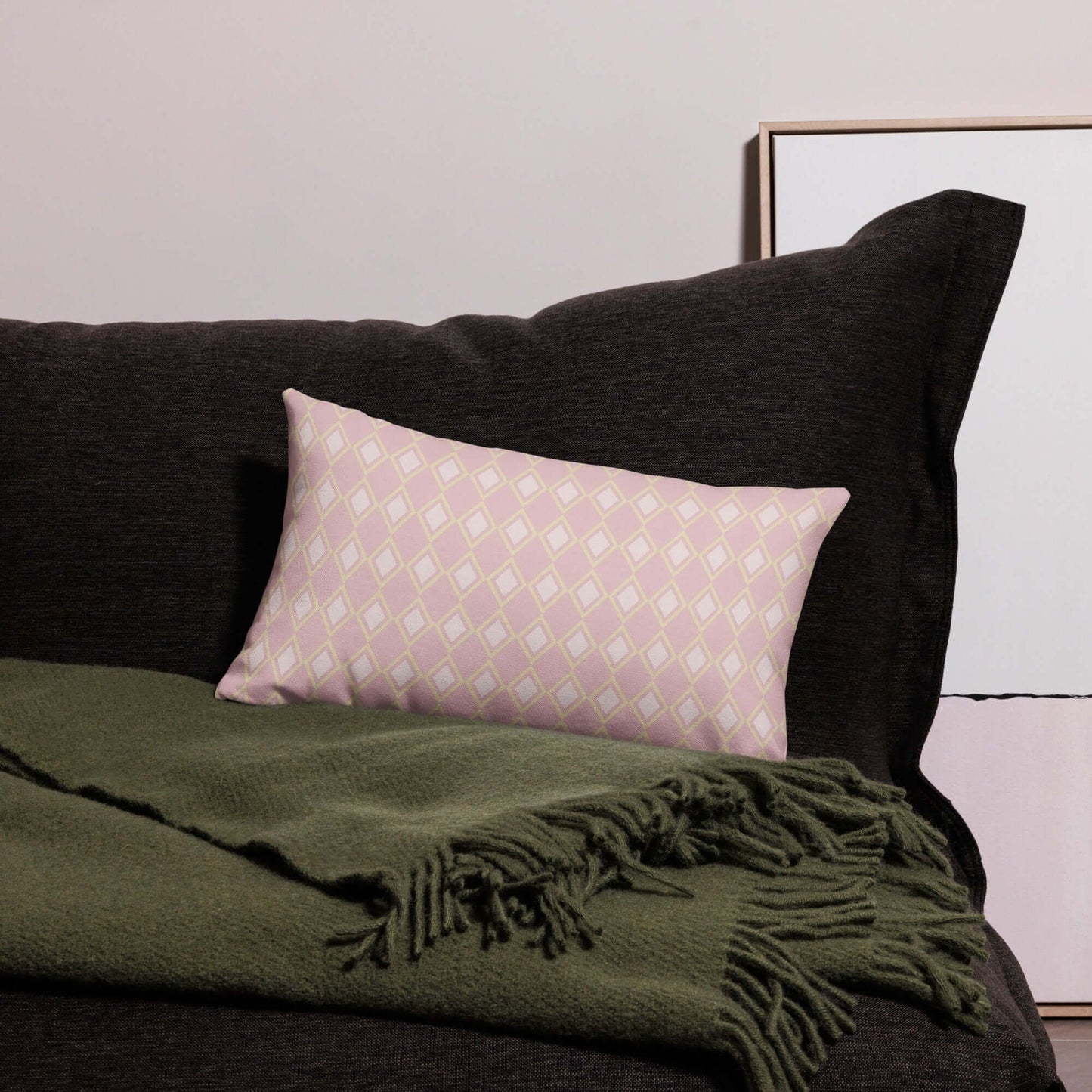 Sabrina Girly Cottage Lumbar Pillow
