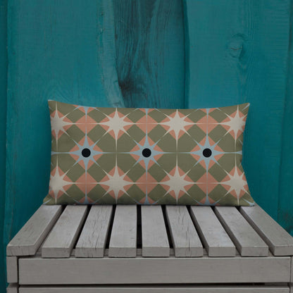 Pepper Mid-Century Stars Lumbar Pillow