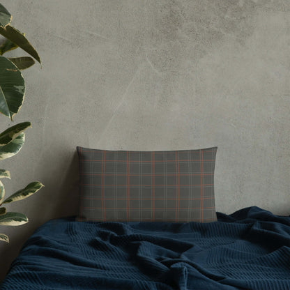 Wyatt Modern Plaid Lumbar Pillow - green