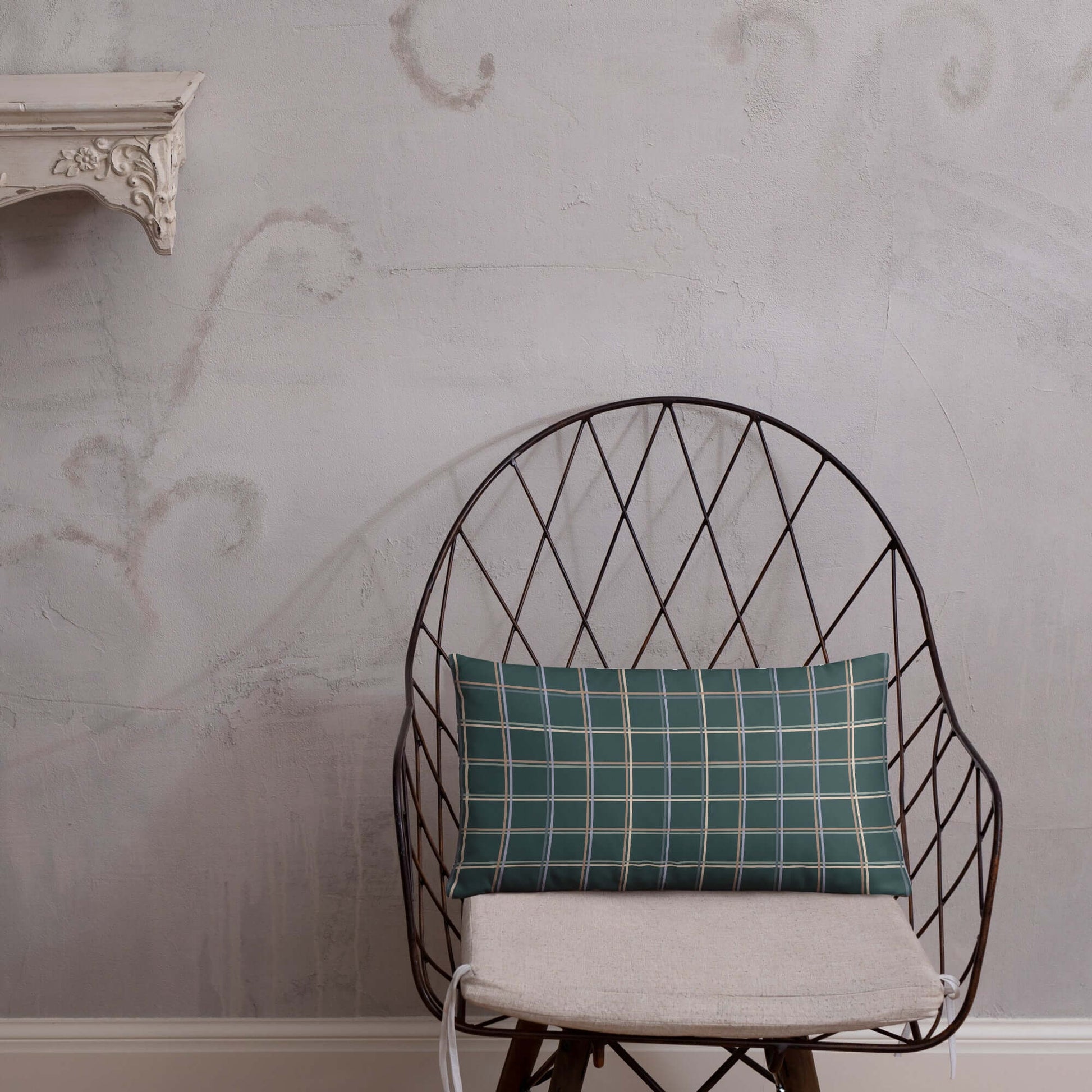 Glen is a cute yet comfy plaid pillow that adds a pop of color to any home decor style.