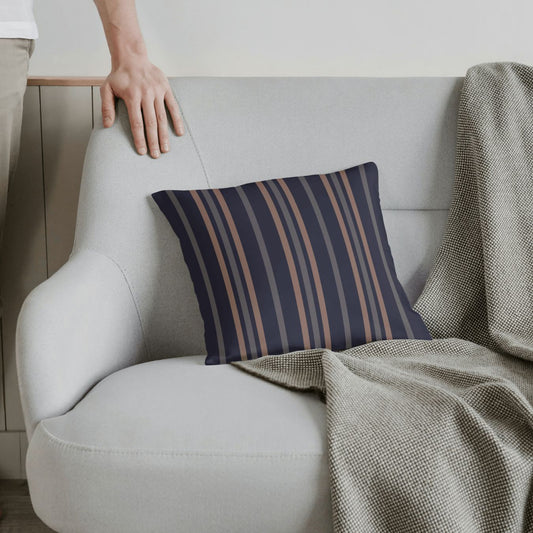 These modern vintage Ivy League throw pillows for gray couch add a sophisticated nostalgia to any living room