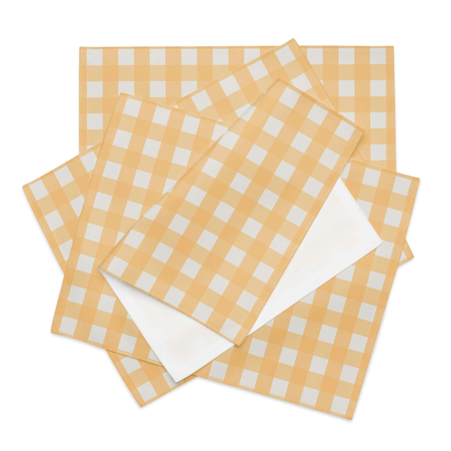 Conni Charming Gingham Placemat Set - yellow